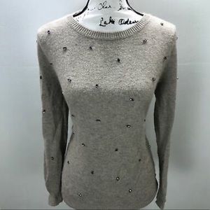 NWT Topshop Wool Blend Beaded Sweater